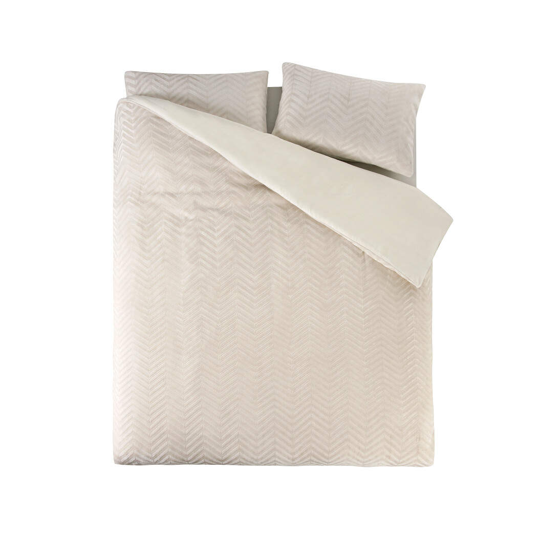 Chevron Teddy Cr&eacute;me 240 x 200/220