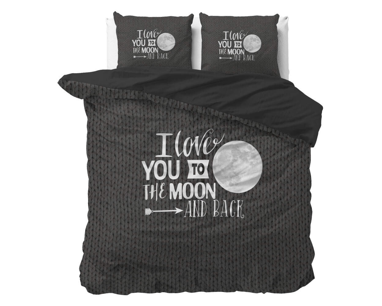 Moon and Back Antraciet 200 x 200/220