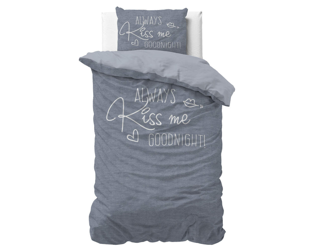 Kiss Me Blauw 140 x 200/220
