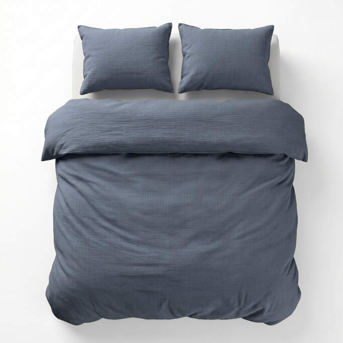 Mousseline Midnight Blauw 240 x 220/240