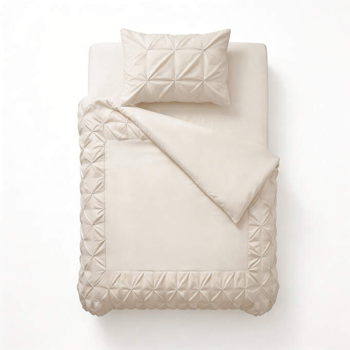 Border Pintuck Beige 140 x 200/220