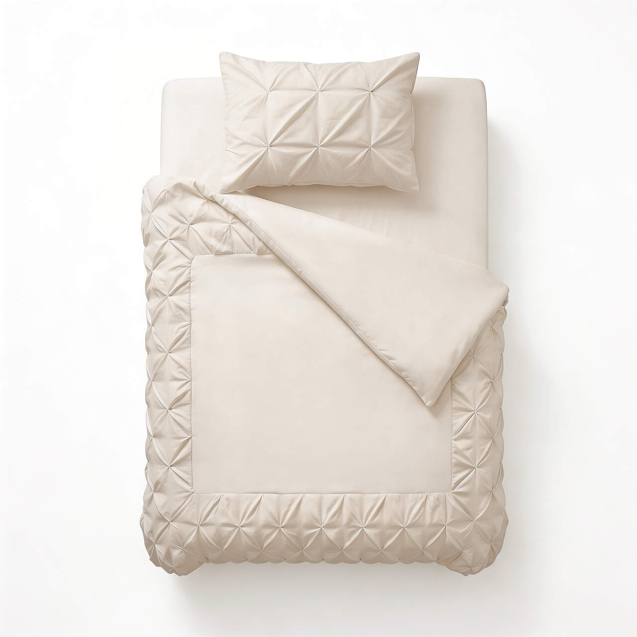 Border Pintuck Beige 140 x 200/220