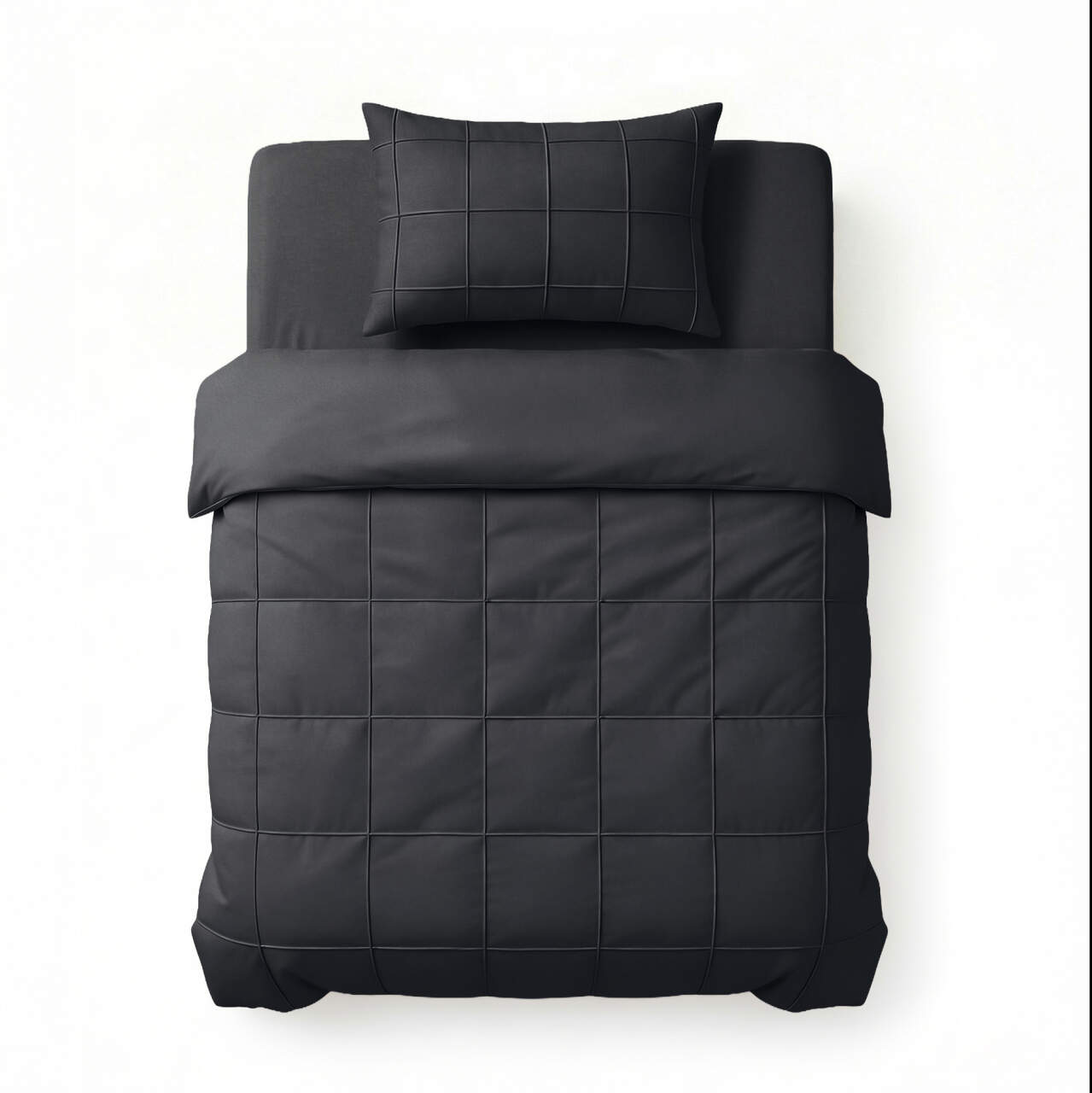 Check Pintuck Zwart 140 x 200/220