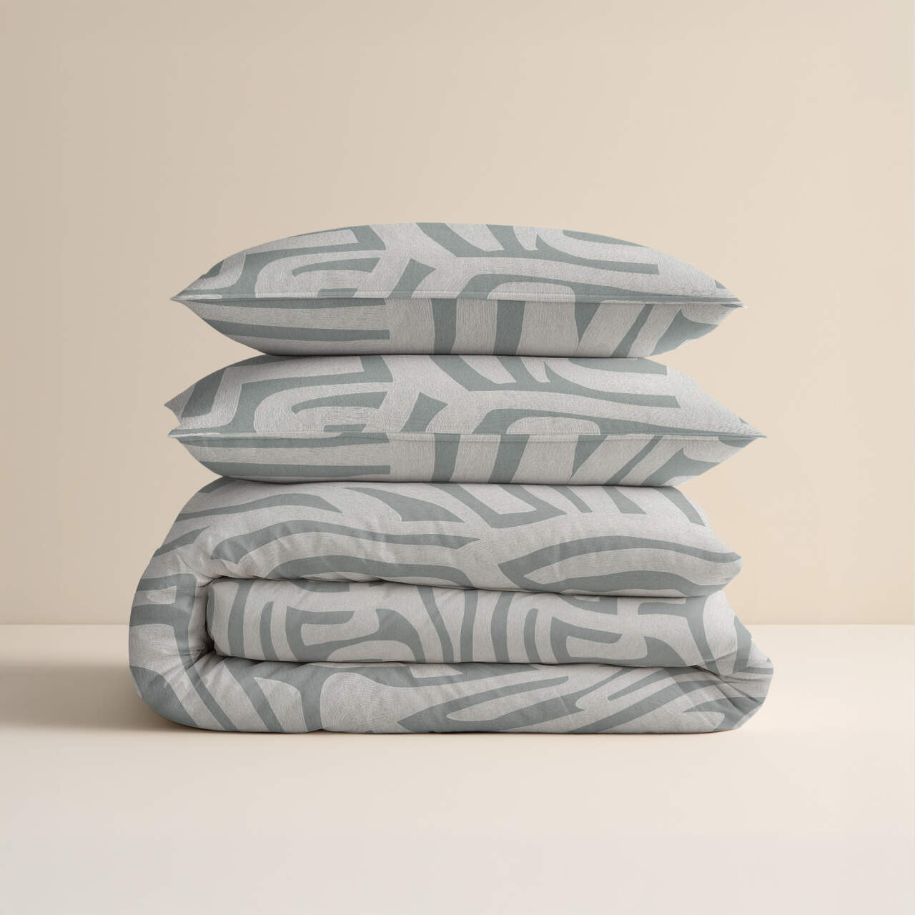 Flanel Danis Groen/Grijs 140 x 200/220