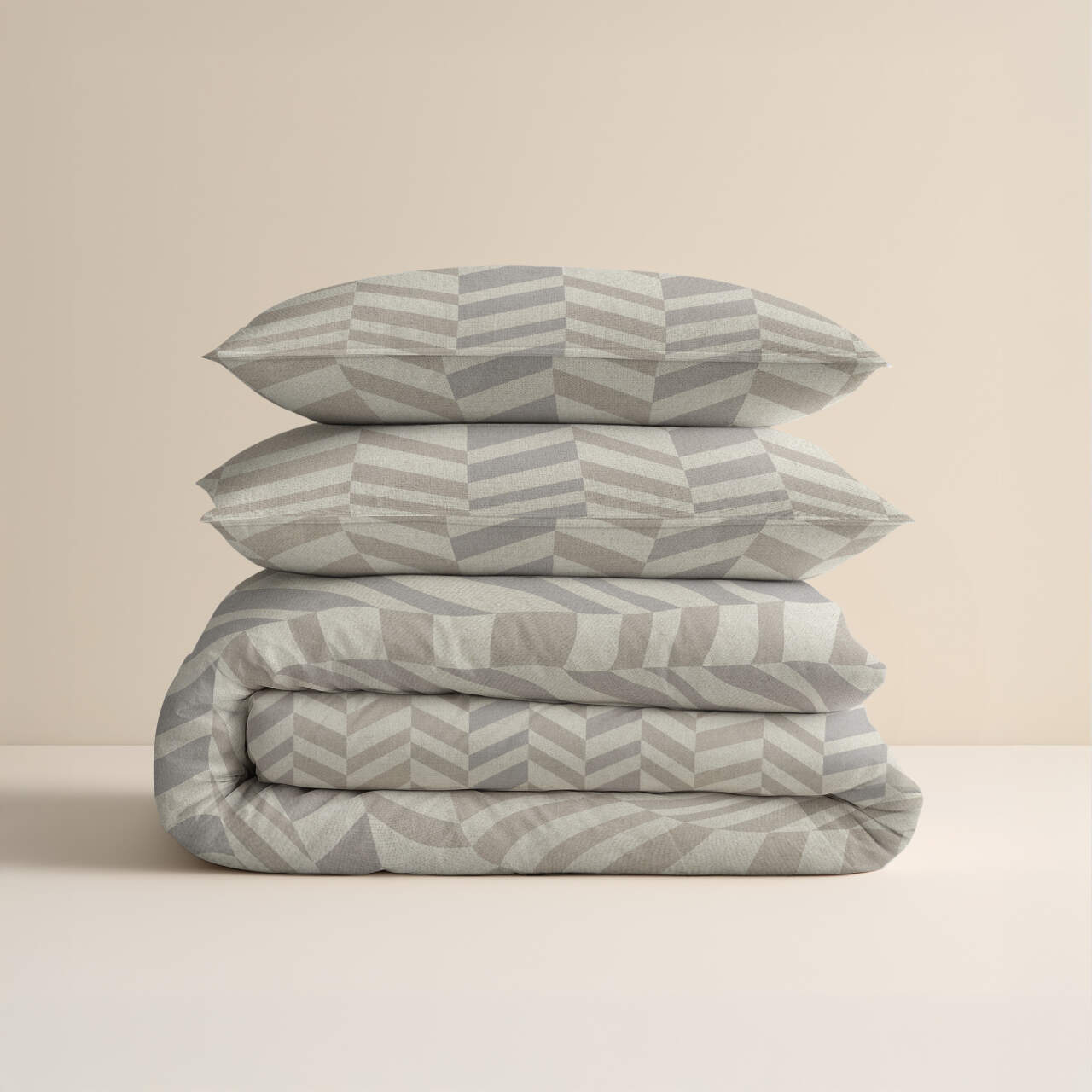 Chevron Beige/Zand 200 x 200/220