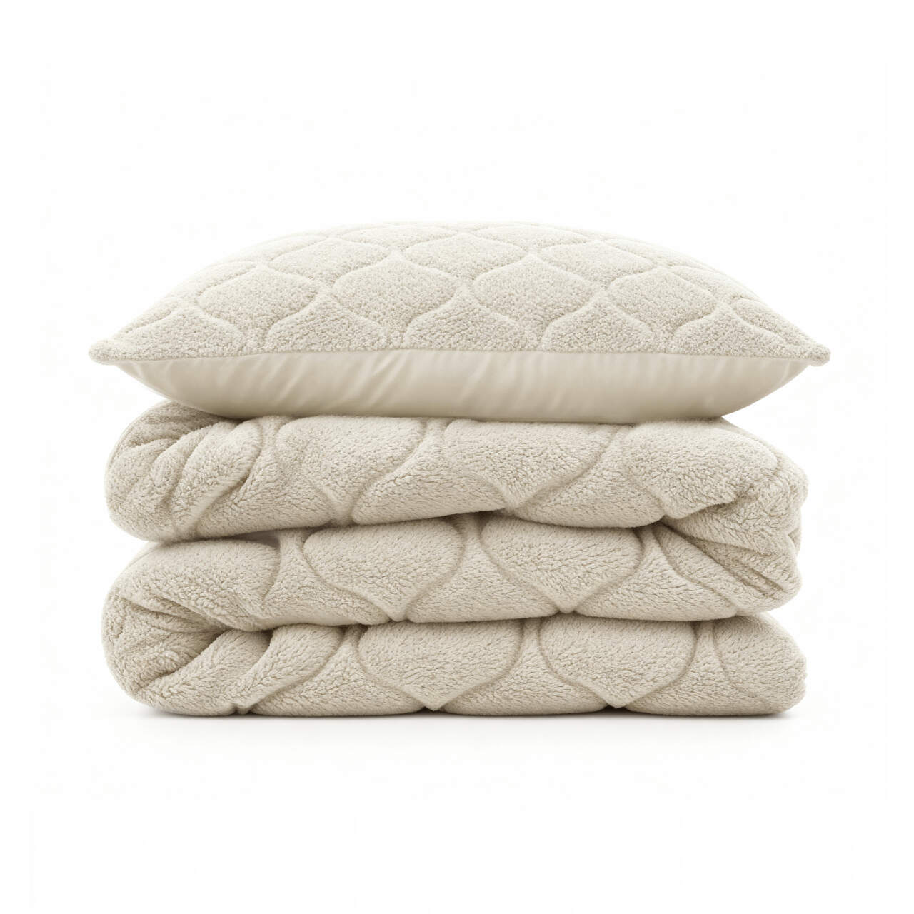 Lazy Dekbed Teddy Beige 140 x 200 Met Luxe Kussensloop