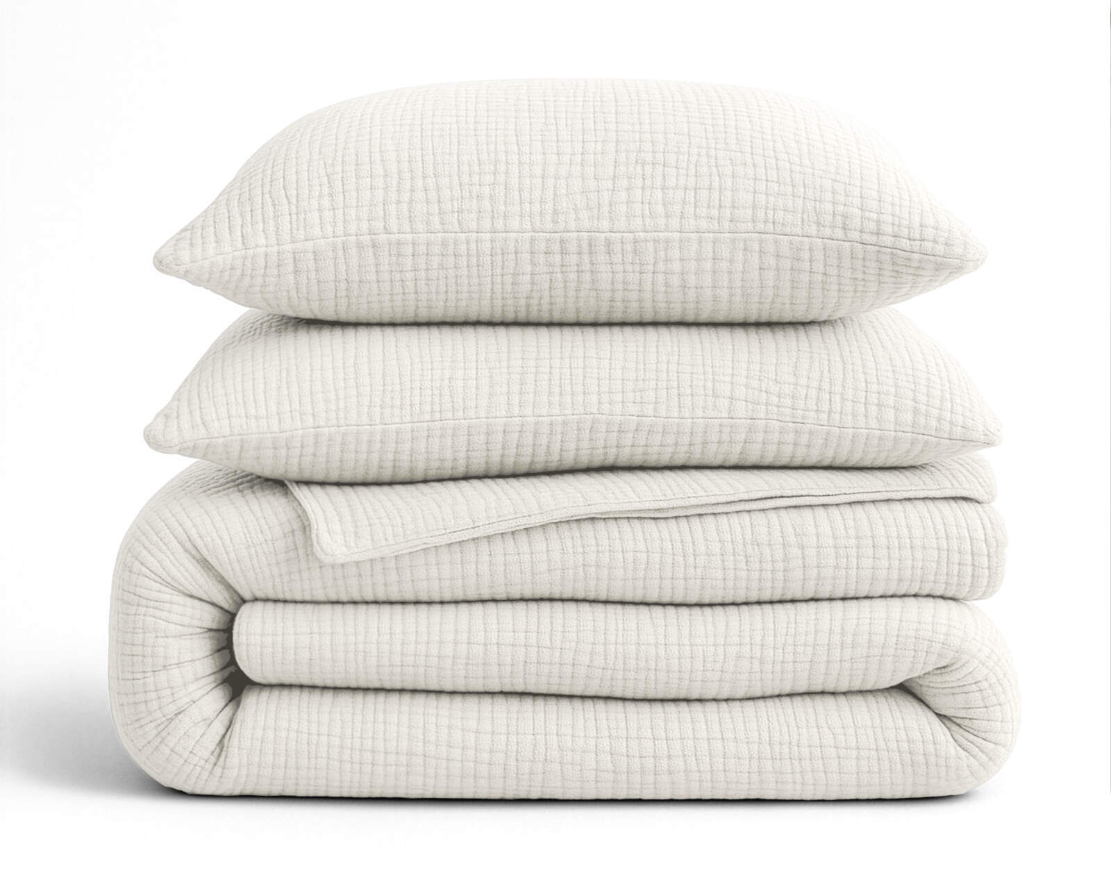 Lazy Dekbed Mousseline Beige 240 x 200 Met Kussenslopen