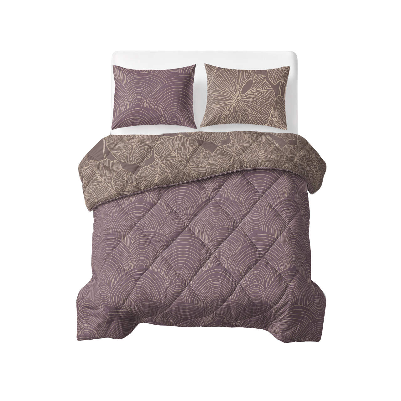 Lazy Dekbed Dreamy Mauve 240 x 220 Met Kussenslopen