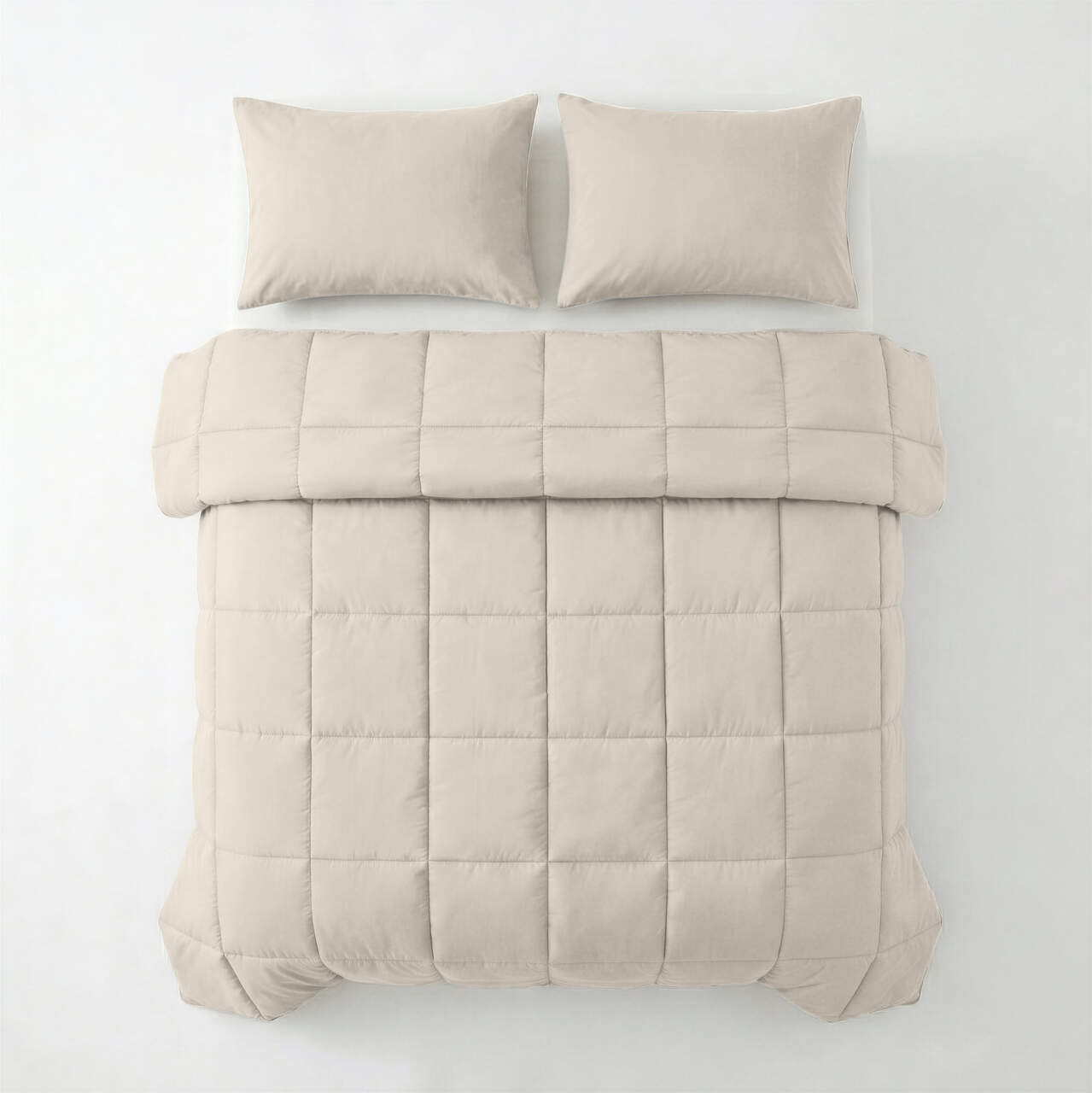 Lazy Dekbed Percale Beige 240 x 220