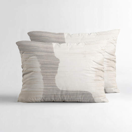 Checkered 2pack slopen Beige/Grijs 60 x 70