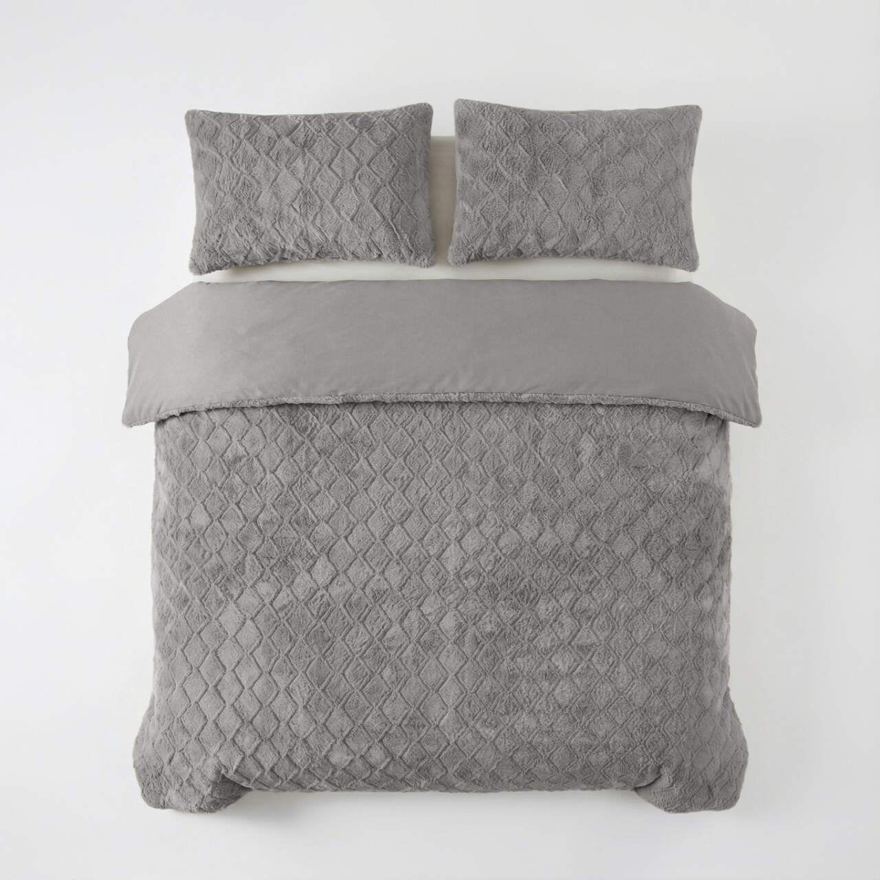 Faux Fur Syon Grijs 200 x 200/220