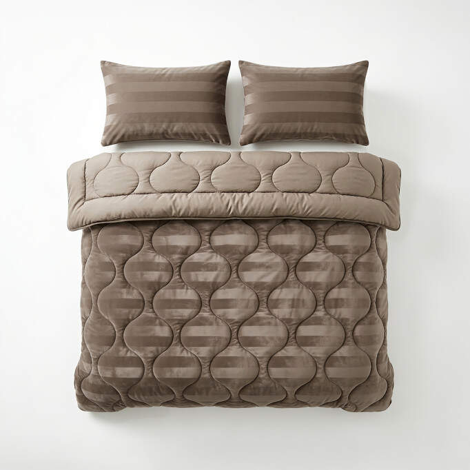 Lazy Dekbed Hotel Velvet Taupe 200 x 200