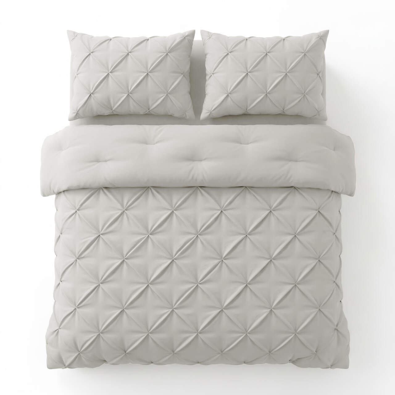 Lazy Dekbed Pintuck Off white 200 x 200