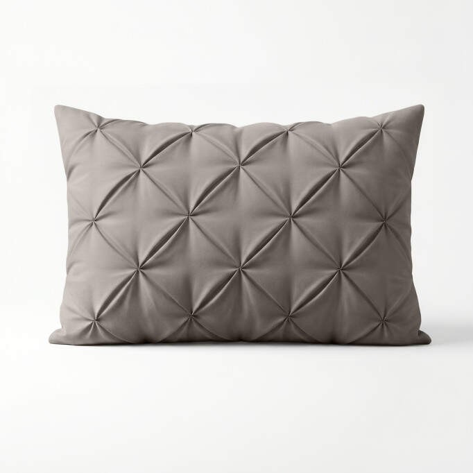 Lazy Pintuck Kussenslopen 2Pack Taupe/Grijs 60 x 70