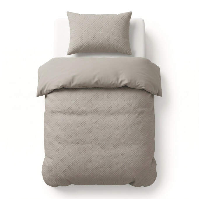 Modern Geo 3D Taupe/Grijs140 x 200/220