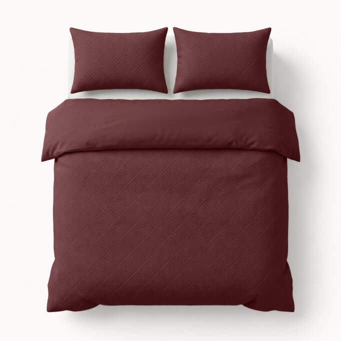 Modern Geo 3D Bordeaux 200 x 200/220