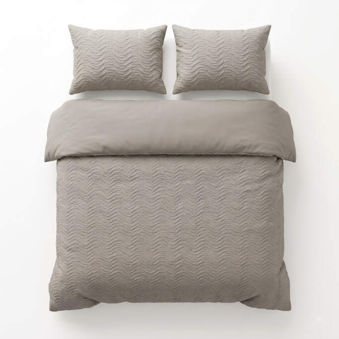 Curve 3D Taupe/Grijs 200 x 200/220