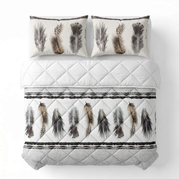 Lazy Dekbed Feathers 3 Zand 200 x 200 Met Kussenslopen