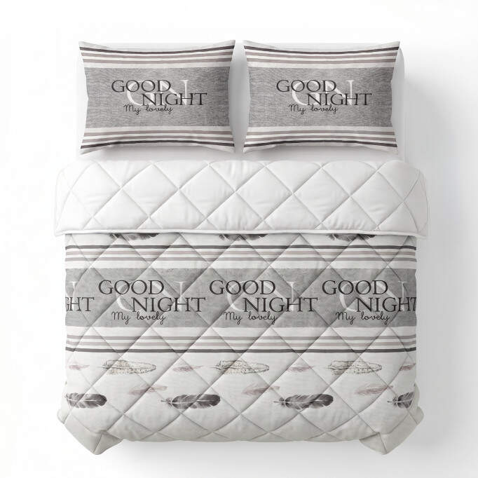 Lazy Dekbed Goodnight Zand 200 x 200 Met Kussenslopen