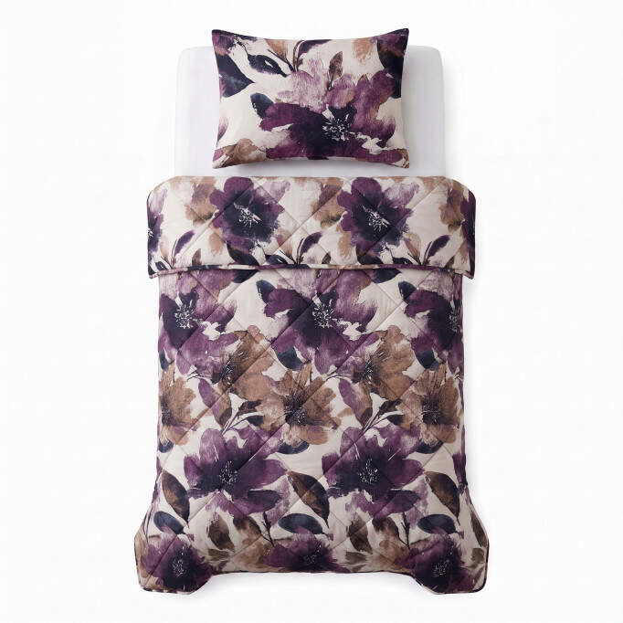 Lazy dekbed Lena Paars Met kussensloop 140 x 220