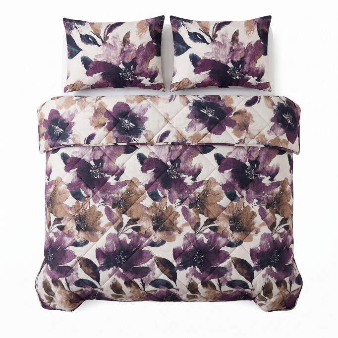 Lazy dekbed Lena Paars Met Kussenslopen 240 x 220