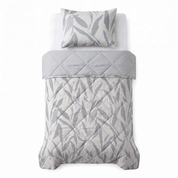 Lazy dekbed Garden Zen Grijs Met kussensloop 140 x 220