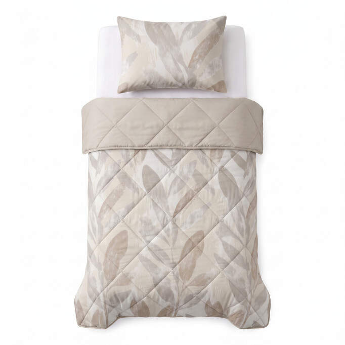 Lazy dekbed Gacho Taupe Met kussensloop 140 x 220