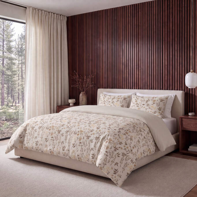 Lazy Dekbed Bianca Beige 140 x 220 Met Kussensloop