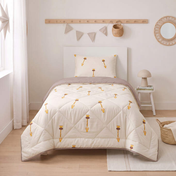 Lazy Kids Dekbed Giraf Beige 140 x 200