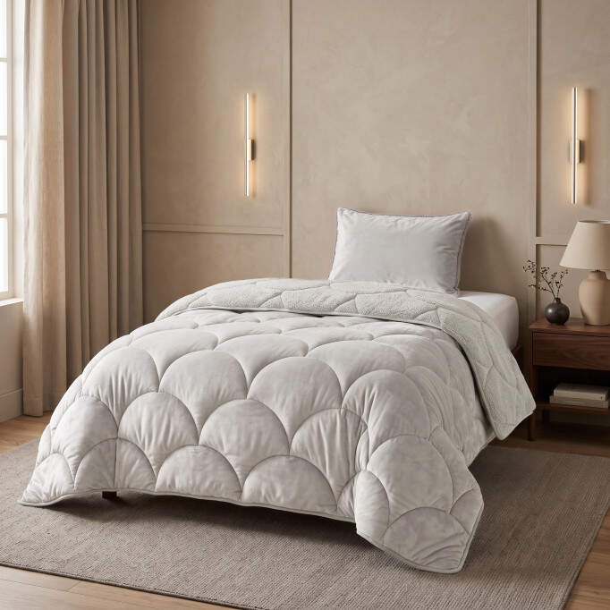 Lazy Teddy/Velvet Beige 140x200cm + 1x60x70cm