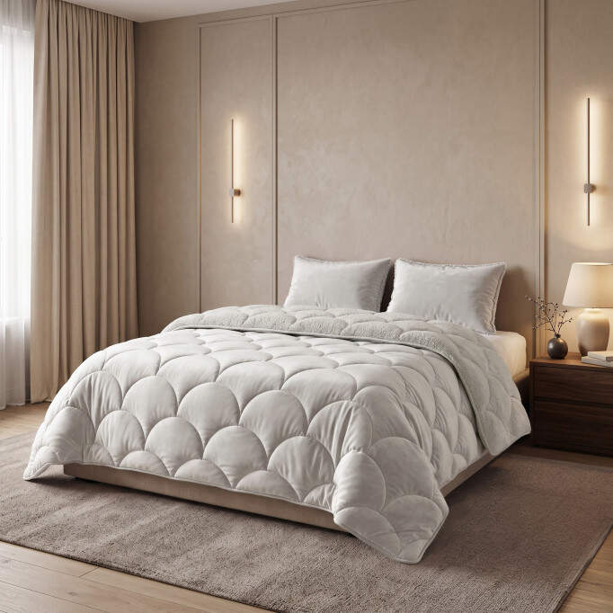 Lazy Teddy/Velvet Beige 200x200cm + 2x60x70cm