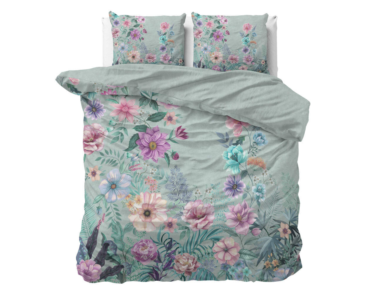 Flore Blauw 240 x 200/220