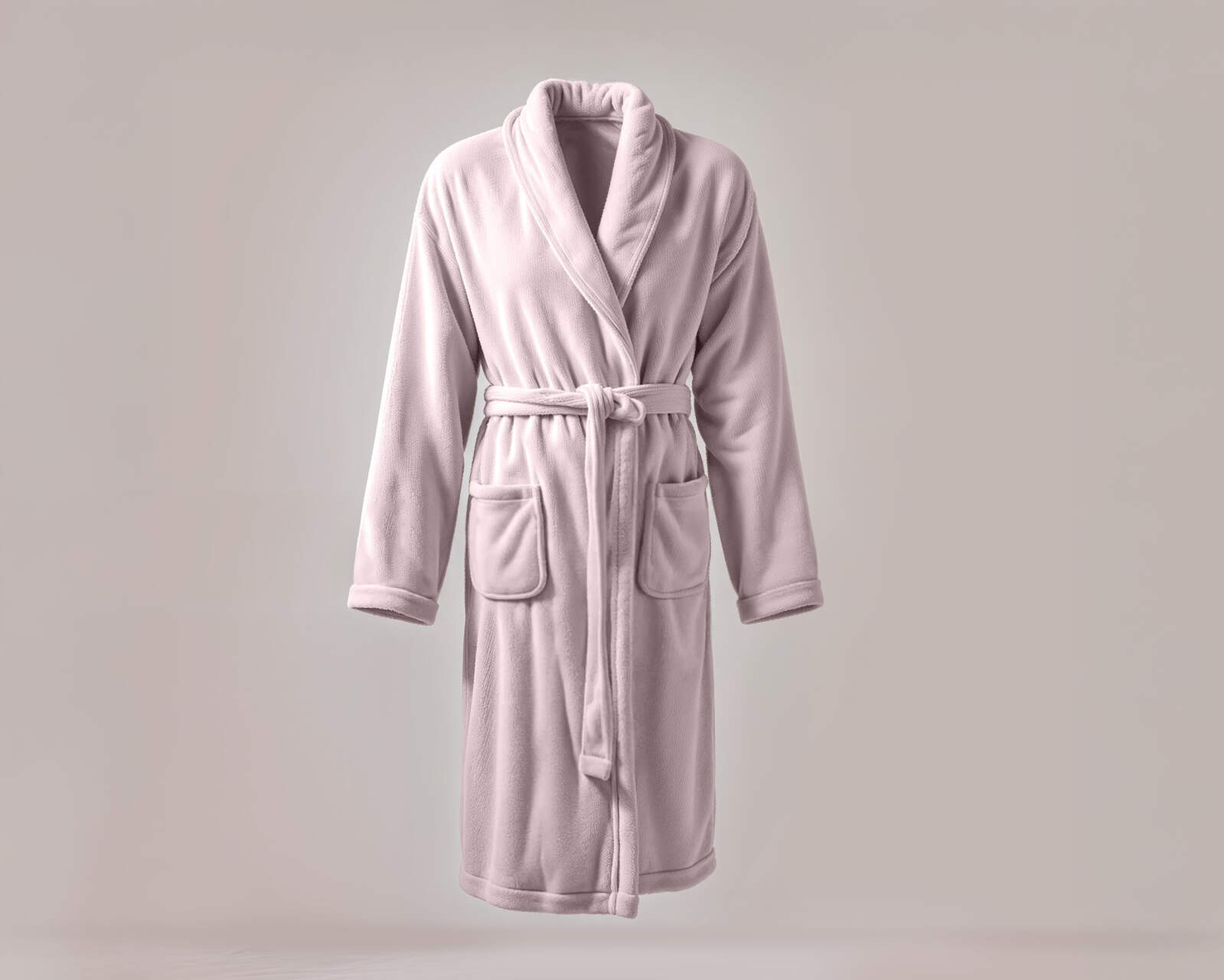 Coral fleece Badjas Poeder roze 1-2 jaar
